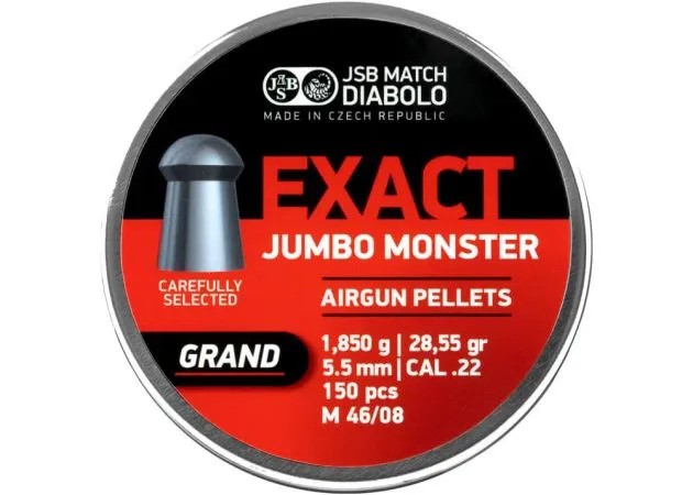 Airgun Pellet JSB Jumbo Exact Monster Grand 5,52 mm 28,55 szemcsés