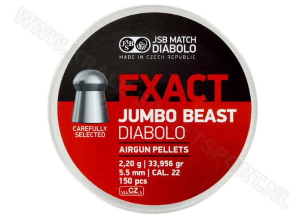 JSB Exact Jumbo Beast 5,52 mm 2,20 g 150 db légfegyverlövedék