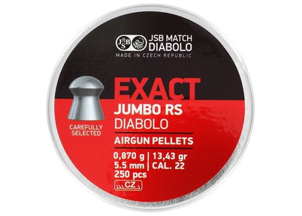JSB Exact Jumbo RS 5,52 mm 0,870 g 250 db légfegyverlövedék
